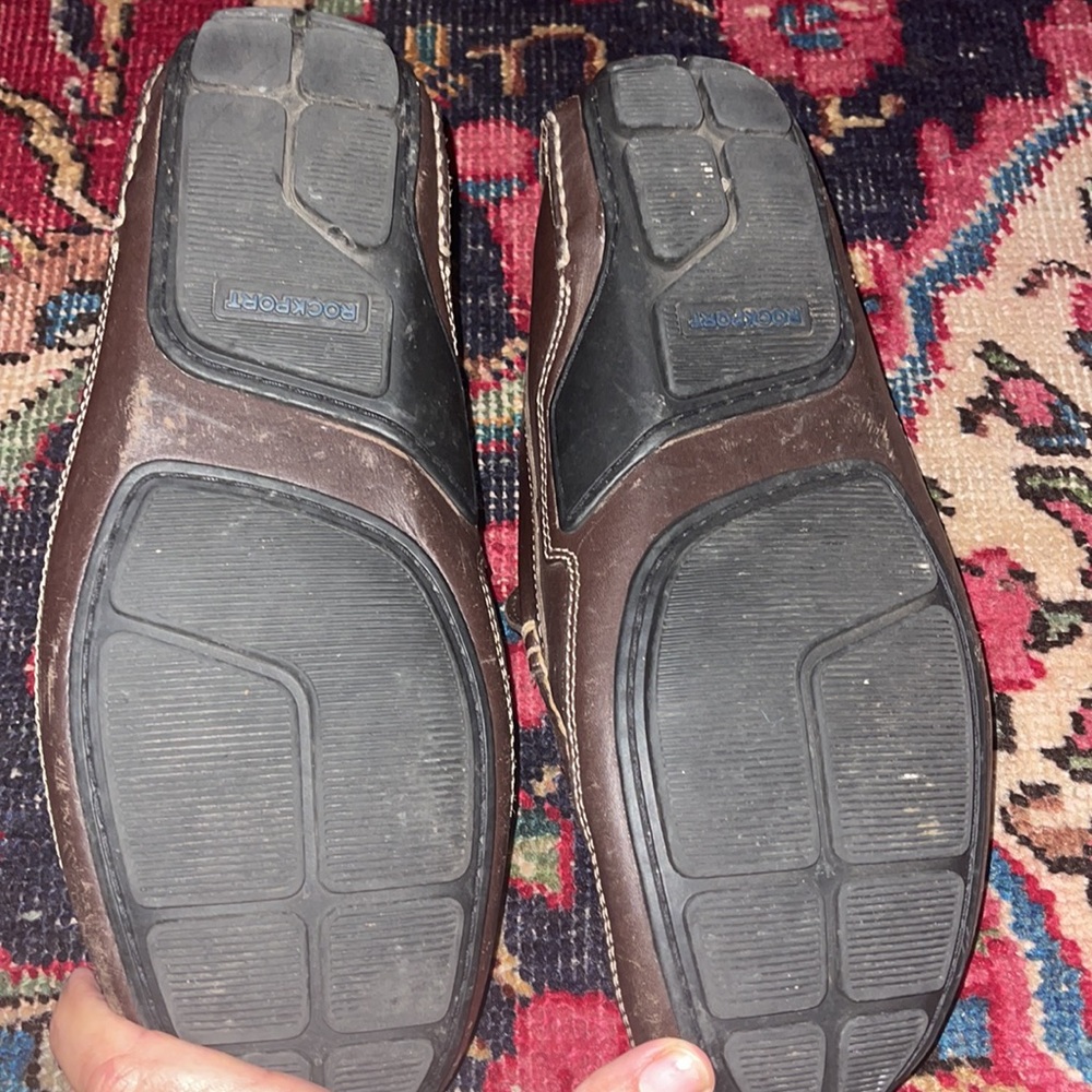 ROCKPORT Mens Leather Loafers Shoes Dress shoes Mens Size 10 1/2W - Picture 4 of 7
